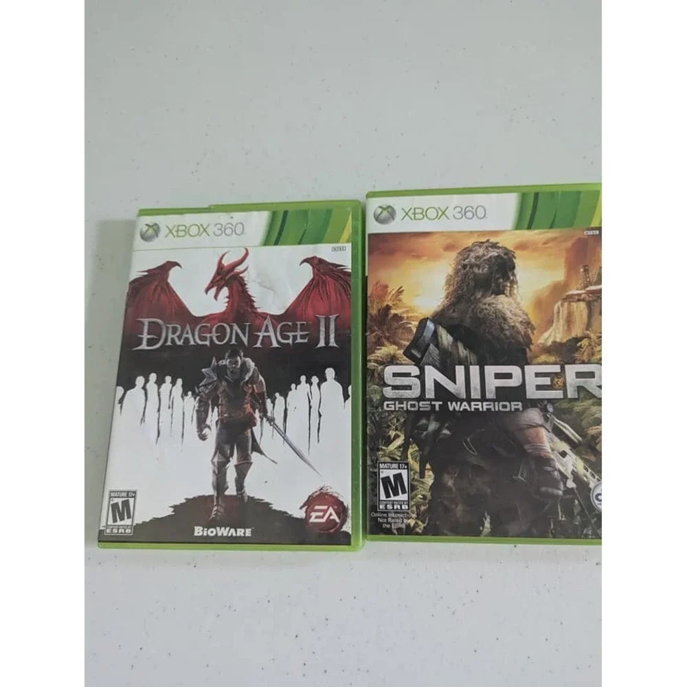 Xbox 360 Dragon Age 2 and Sniper Ghost Warrior Xbox 360 Games
